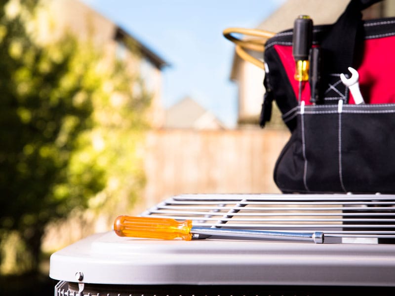 ac unit and tools